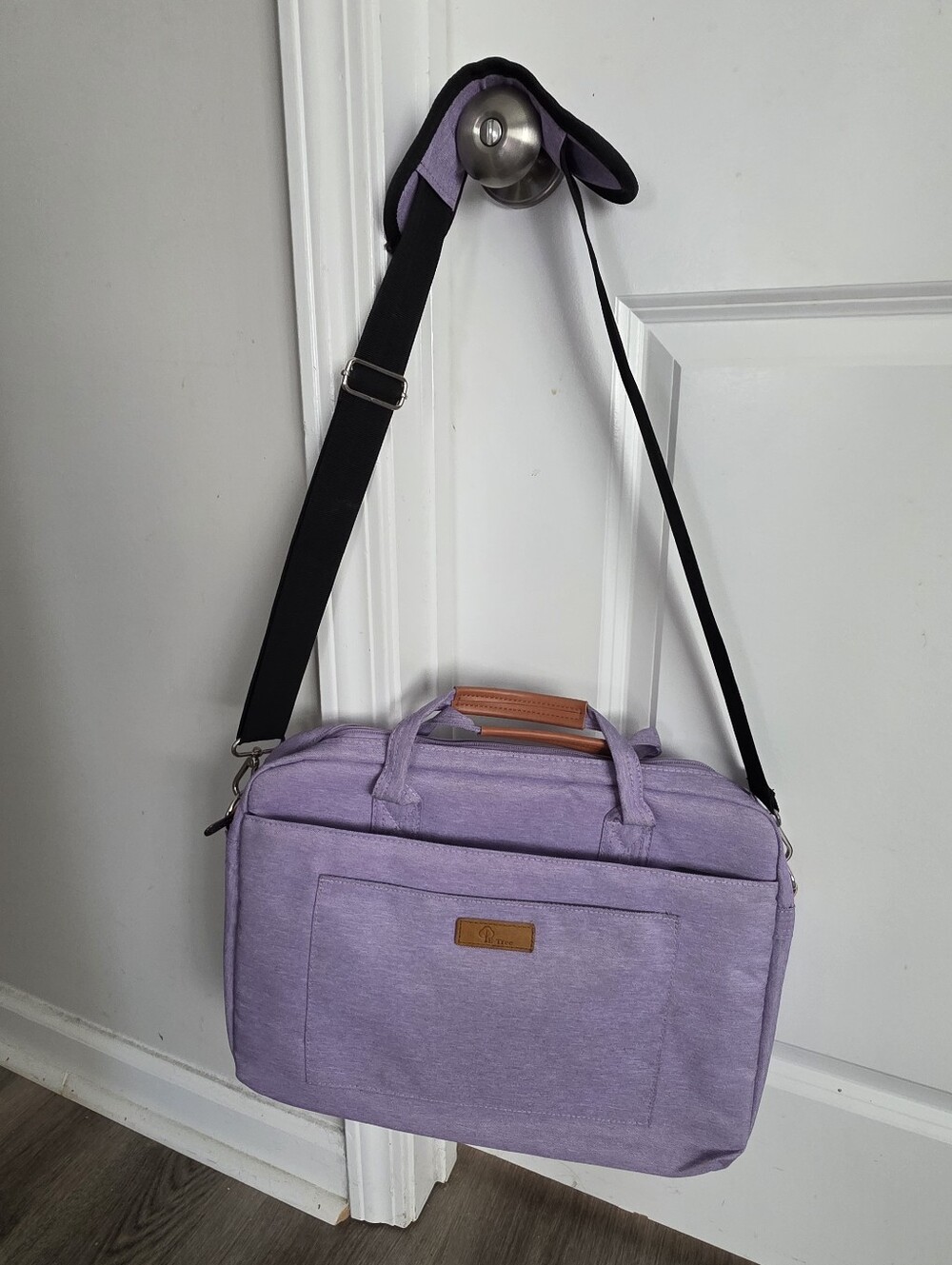 E-Tree 15 Inch Purple Laptop Bag Briefcase Messenger Shoulder Bag
